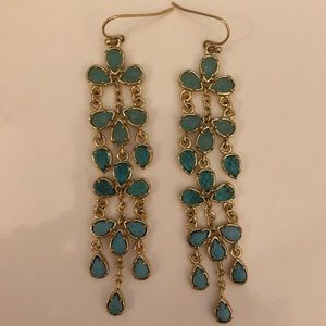 Kendra Scott chandelier earring in mix of blues